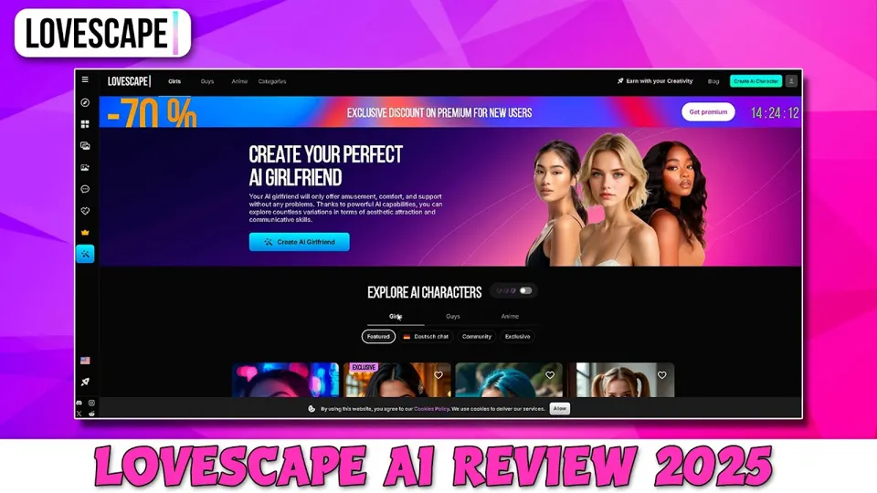 Vorschaubild des YouTube-Videos „Lovescape Ai Review - Best Ai Chatbot No Filter 2025“ (Kanal How To PC)