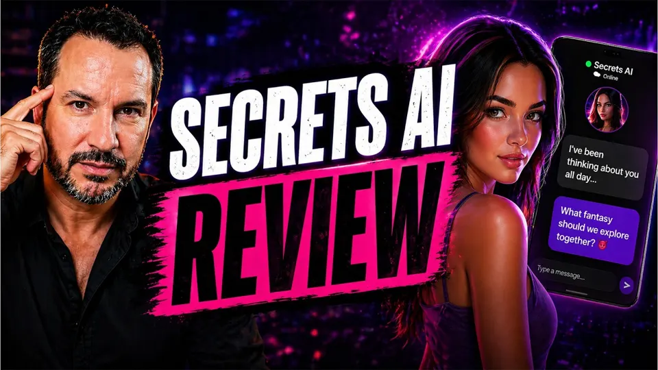 Vorschaubild des YouTube-Videos „Secrets AI Review: I tested it so you don't have to“ (Kanal AI Girlfriend Decoded)